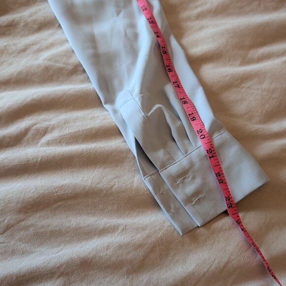 H&M, Button up blouse, powder blue, size 2 - Picture 7 of 15